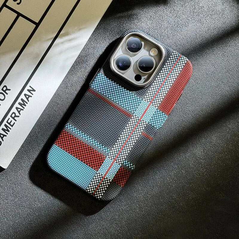 Carbon Fiber Textured Cases for iPhone 15 Series