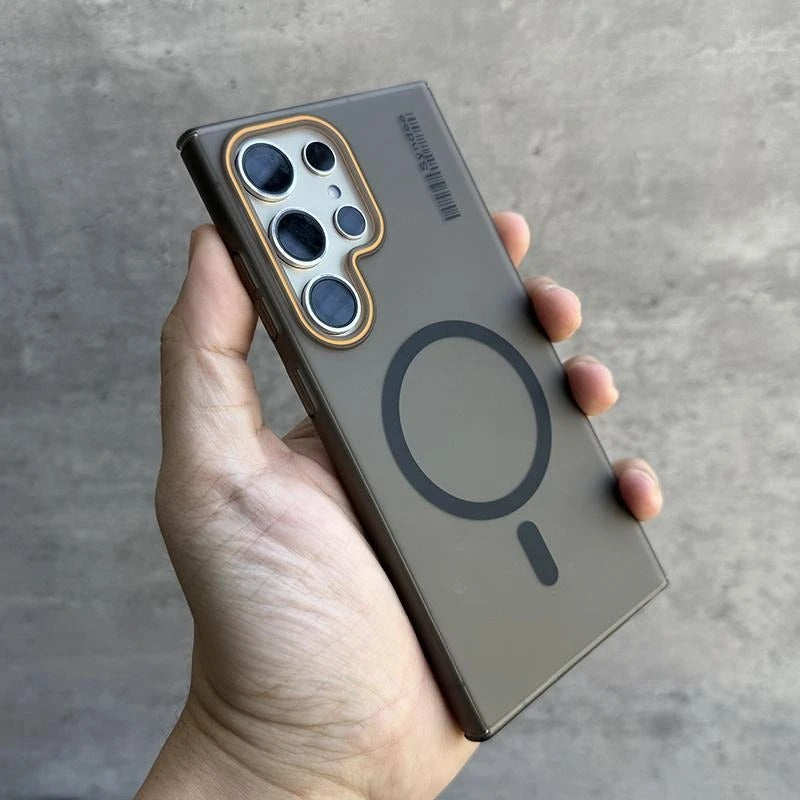 Magnetic Modern Silicon Case for Samsung S25 Series