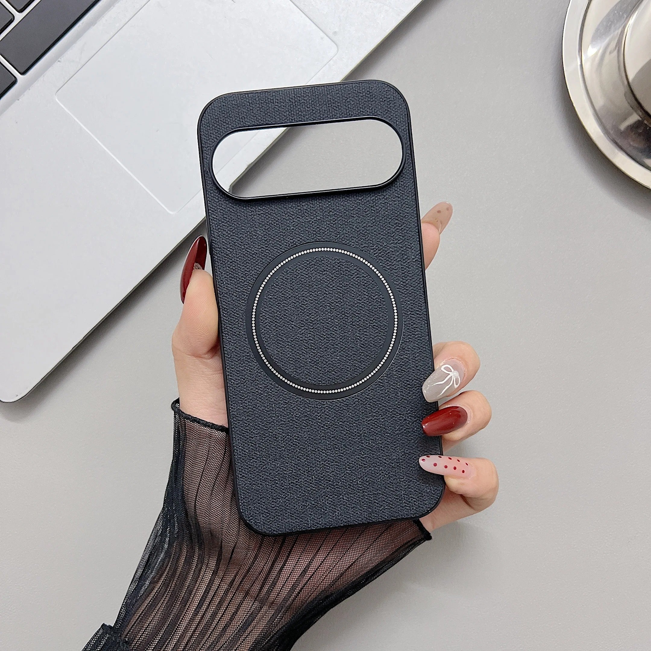 Cloth Fiber Textured Case with Magsafe Magnet for Google Pixel 9 +
