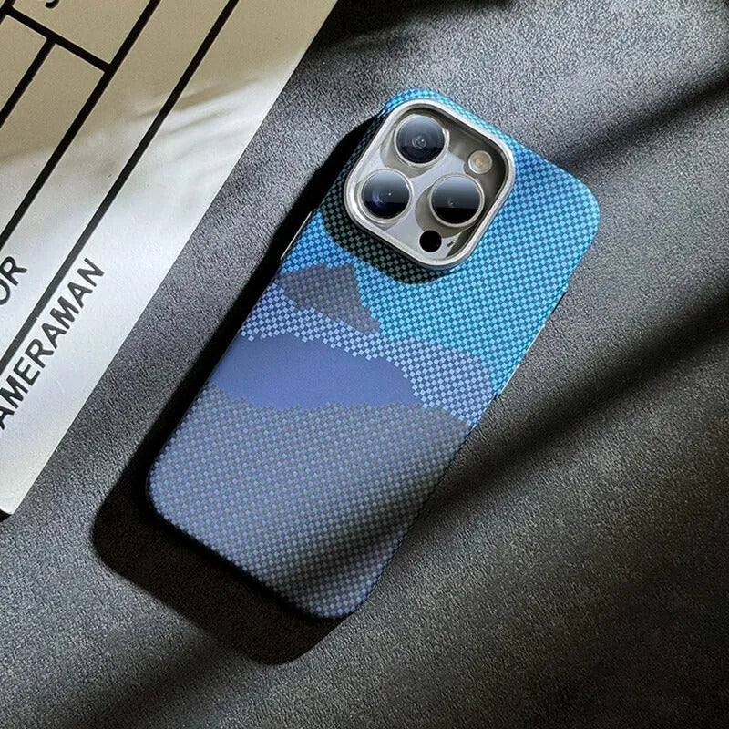 Carbon Fiber Textured Cases for iPhone 16 Series