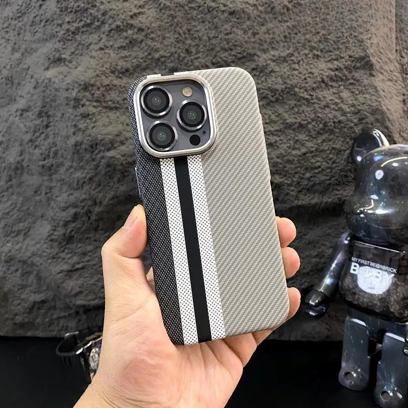 Trendy Carbon Fiber Textured Cases for iPhone 14 Series
