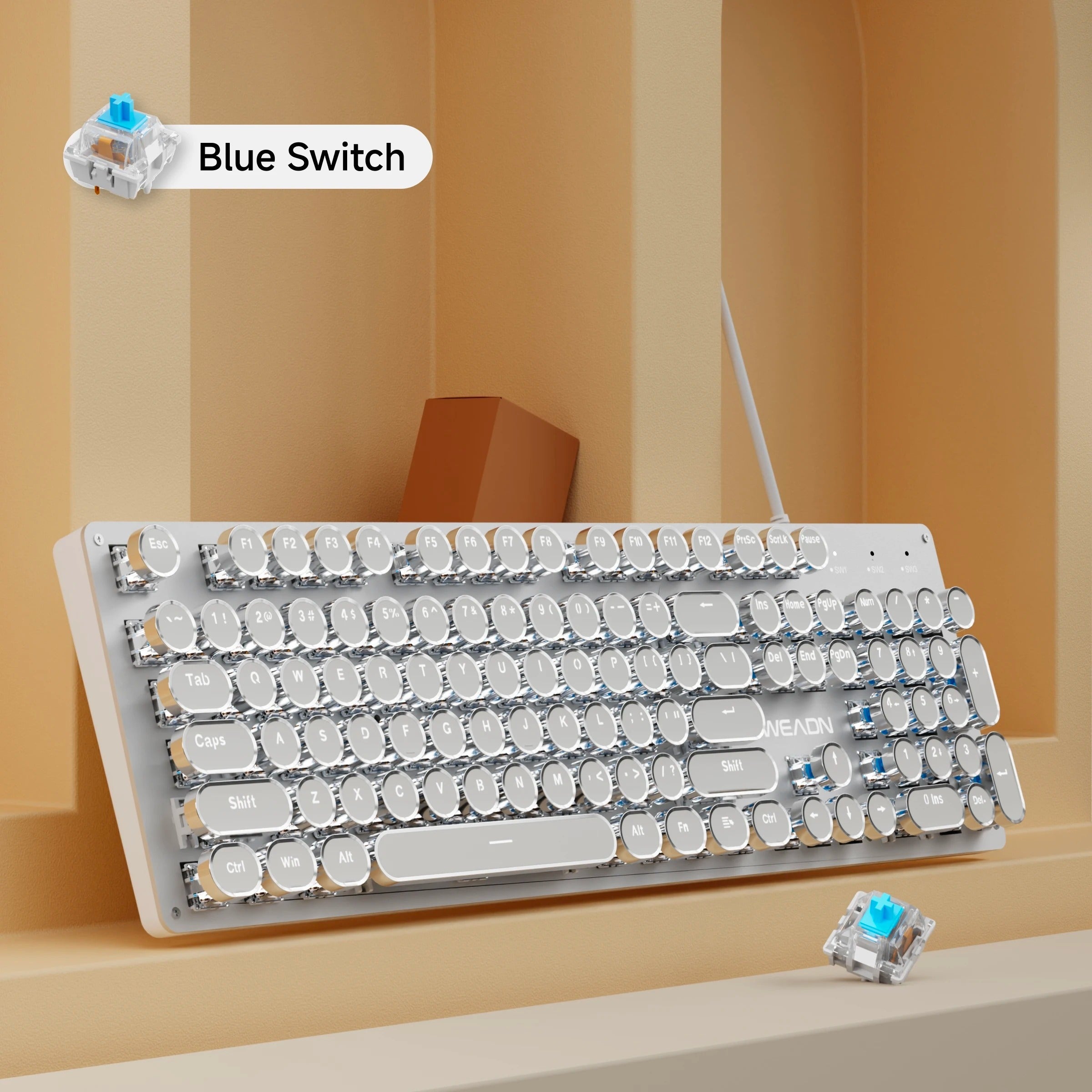 USB Wired Mechanical Gaming Keyboard With 104 Keys