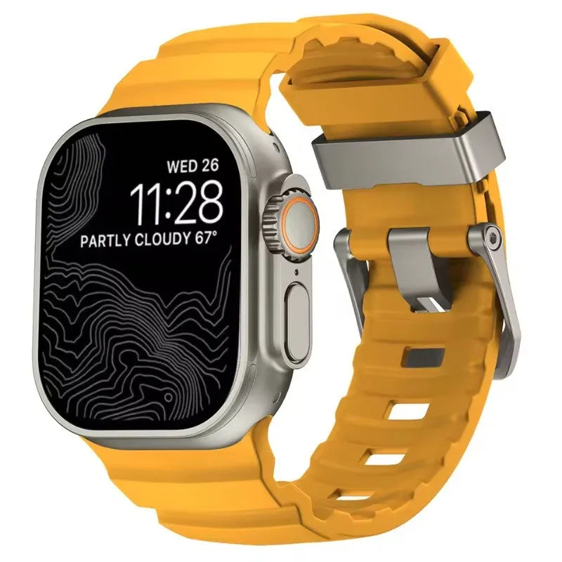 Silicone Strap Sports Bracelet Band for Apple Watch 1-2-3-4-5-6-7-8-9-10