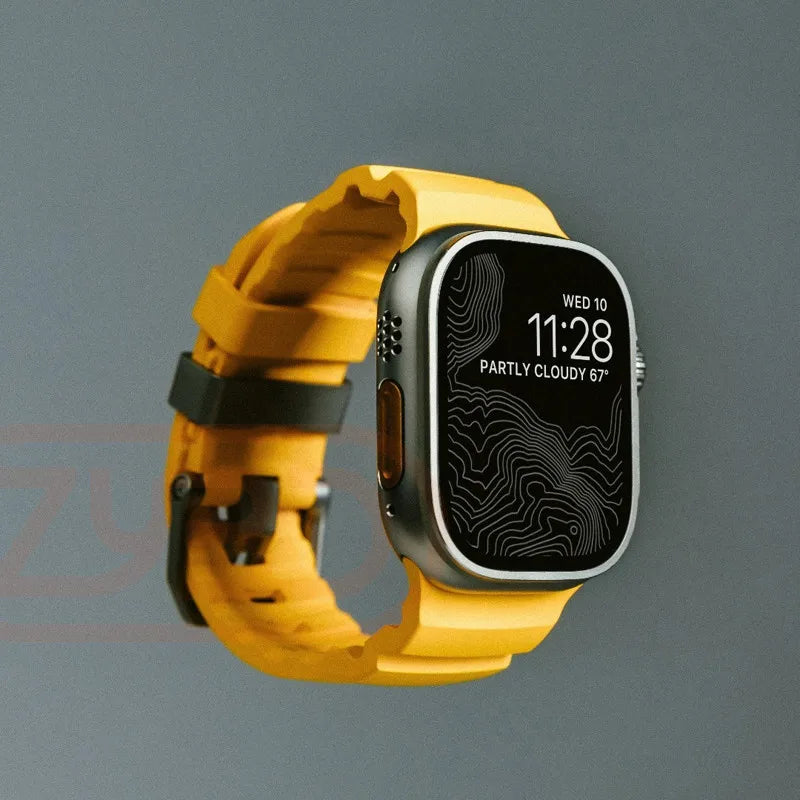 Silicone Strap Sports Bracelet Band for Apple Watch 1-2-3-4-5-6-7-8-9-10