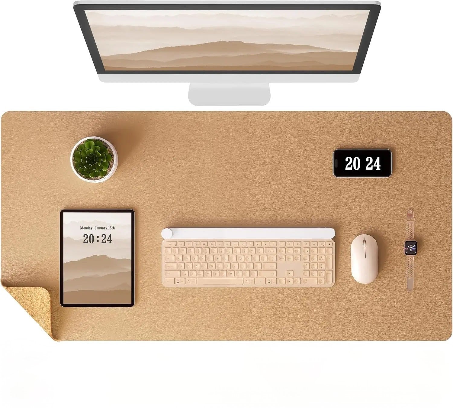 Leather Desk Mat for Gaming and Professionals, Comes in Different Colors and Sizes, Office Keyboard Mat