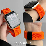 Apple Watch Breathable Knit Nylon Braided Magnetic Buckle Strap – Lightweight, Comfortable &amp; Stylish