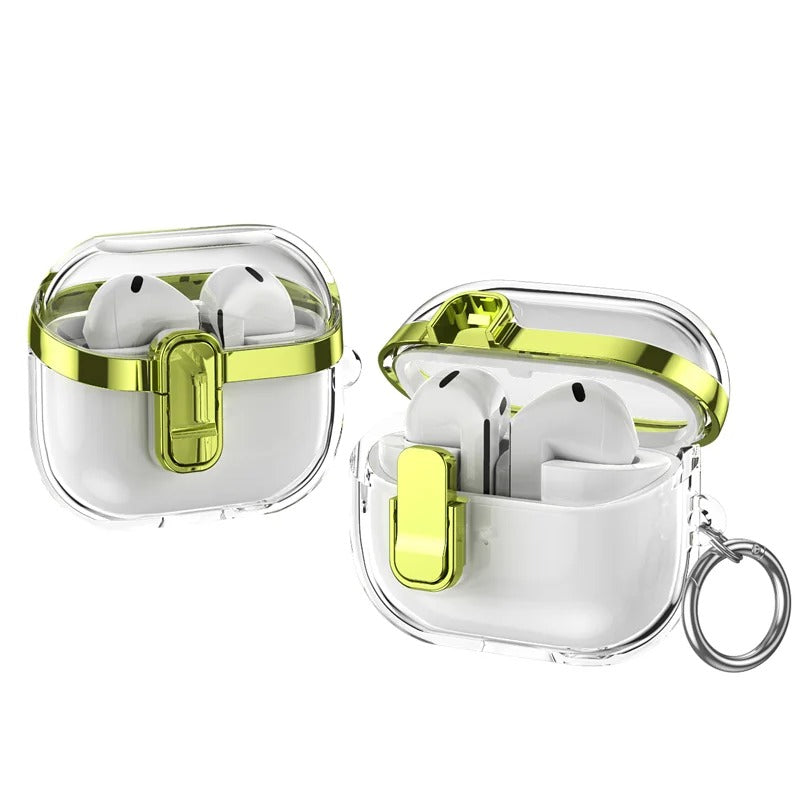 Transparent Case For Samsung Galaxy Buds 3 Pro / Buds 3 Cover Lock Buckle Anti Fall Protective