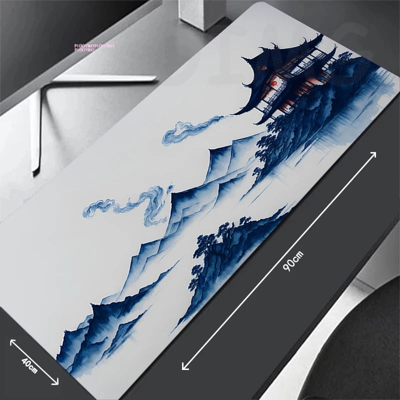 Chinese Ink Painting Mouse Pad For Gamers and Professionals, Non-slip, and Easy to Clean and Install