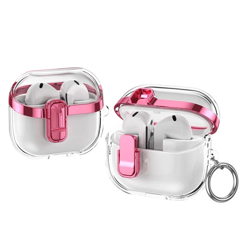 Transparent Case For Samsung Galaxy Buds 3 Pro / Buds 3 Cover Lock Buckle Anti Fall Protective