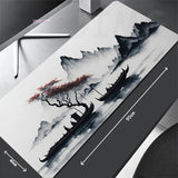 Chinese Ink Painting Mouse Pad For Gamers and Professionals, Non-slip, and Easy to Clean and Install