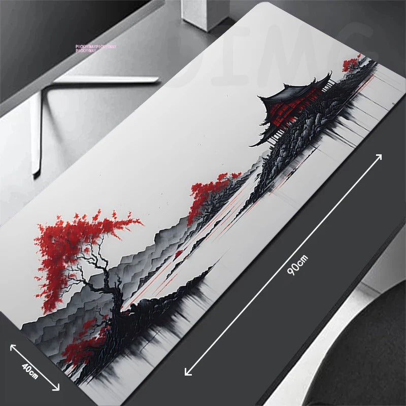 Chinese Ink Painting Mouse Pad For Gamers and Professionals, Non-slip, and Easy to Clean and Install