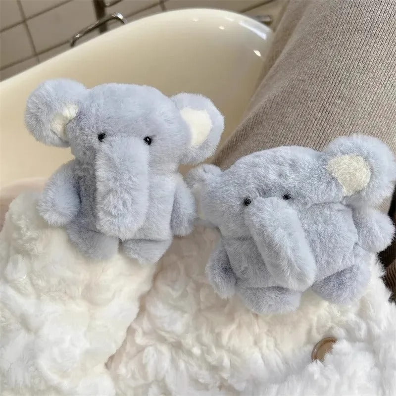 Disney Cute Plush Blue Elephant For Apple AirPods