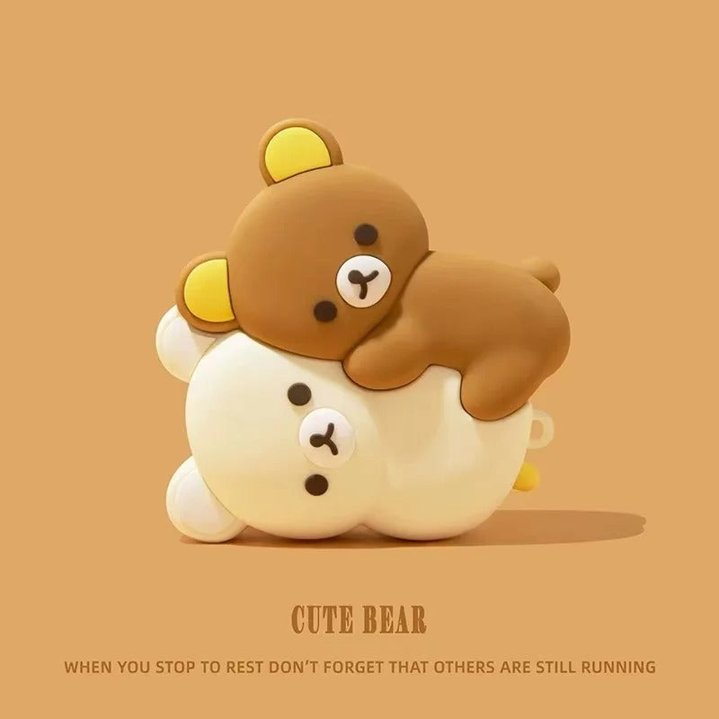 3D Bear Hug Silicone Cartoon Cute Case for Airpods