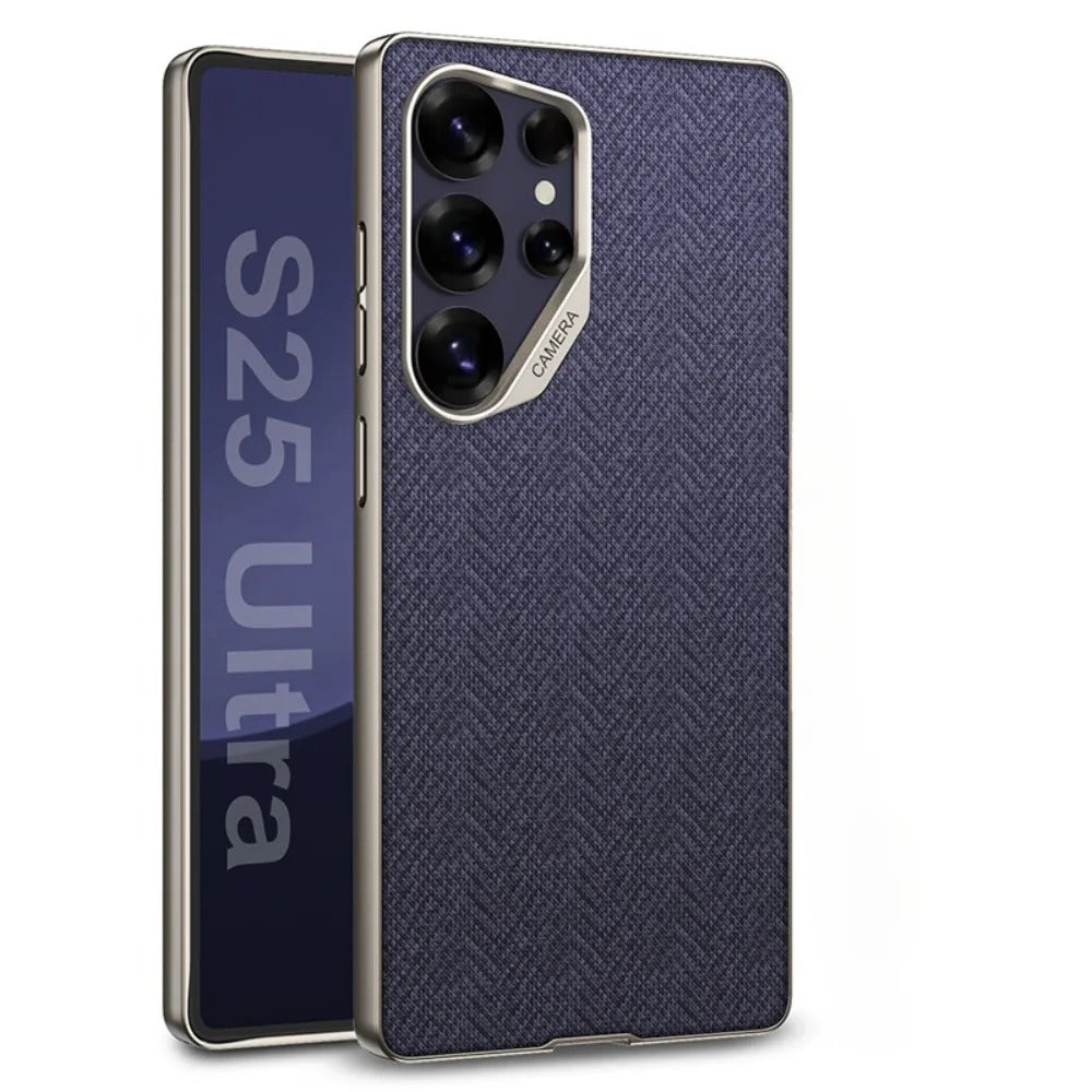 Nylon Leather Hard Shell for Samsung Galaxy S24 Ultra Phone Case, Enhanced Protection With Sleek Design