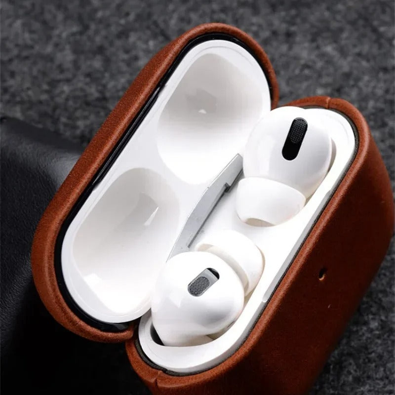 Premium Genuine Cowhide Leather Case for Airpods 1 / 2 / 3 / 4 / and Pro 1 and Pro 2