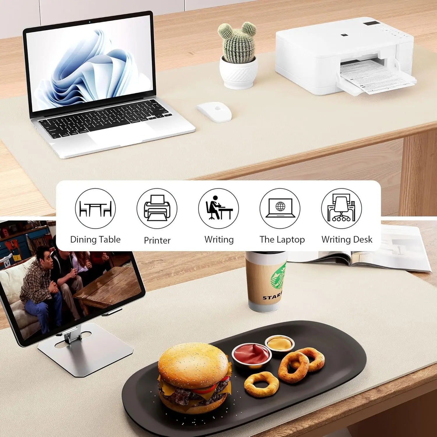 Leather Desk Mat for Gaming and Professionals, Comes in Different Colors and Sizes, Office Keyboard Mat