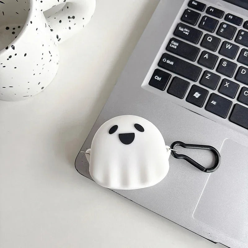 Soft and Thin Cartoon Ghost Case for Samsung Galaxy Buds