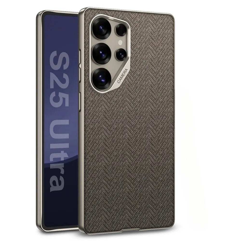 Nylon Leather Hard Shell for Samsung Galaxy S24 Ultra Phone Case, Enhanced Protection With Sleek Design