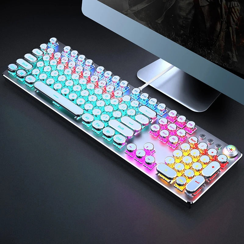 USB Wired Mechanical Gaming Keyboard With 104 Keys