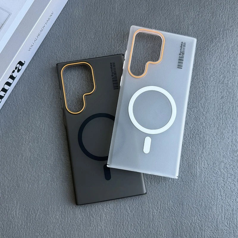 Magnetic Modern Silicon Case for Samsung S24 Series