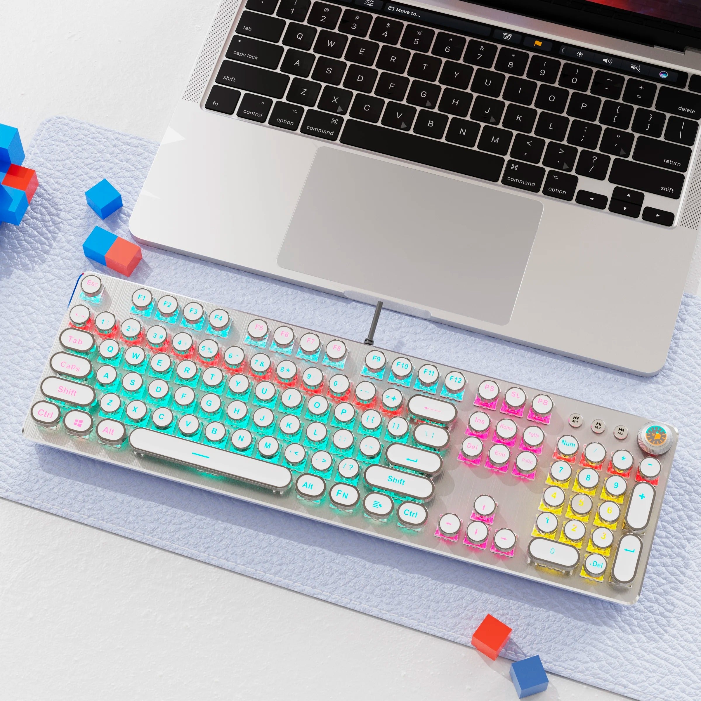 USB Wired Mechanical Gaming Keyboard With 104 Keys