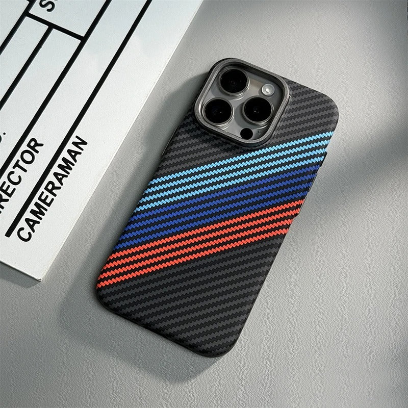 Carbon Fiber Texture With Magsafe Cases for iPhone 15 Series