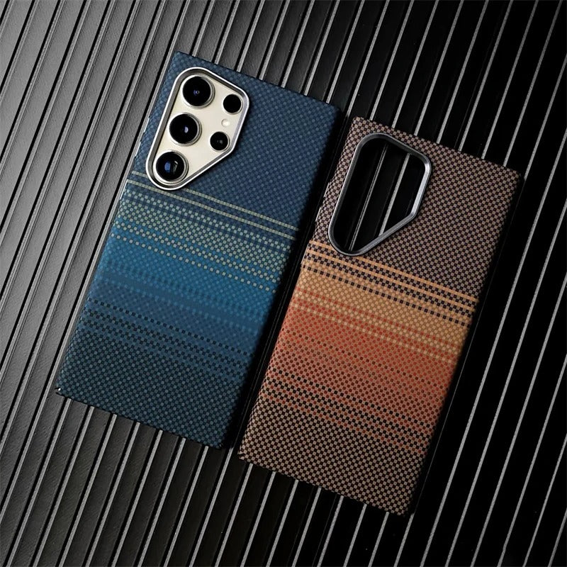 Carbon Fiber Texture with Magsafe Cases for Samsung S25 Series