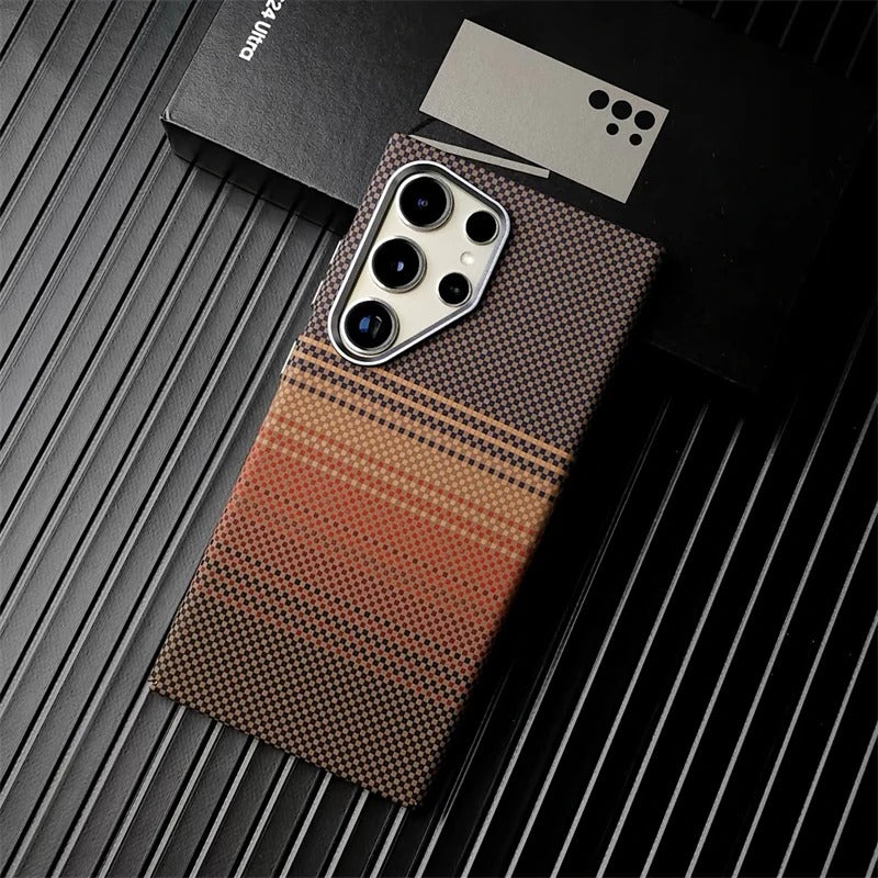 Carbon Fiber Texture with Magsafe Cases for Samsung S25 Series