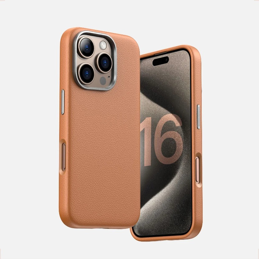 Luxury Leather Case for iPhone 16 Series