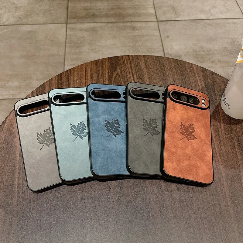 Maple Leaf Leather Case for Google Pixel 9 Series