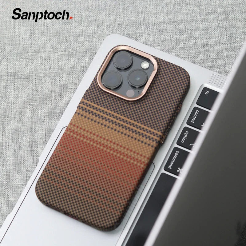 Luxury Relief Texture Magnetic Phone Case For iPhone 15 Series