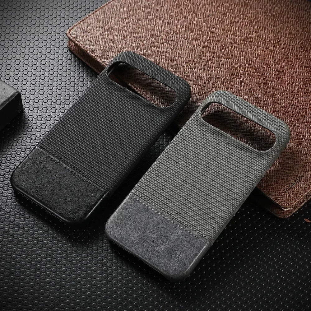 Retro Stiched Leather Phone Case for Google Pixel 9 Series